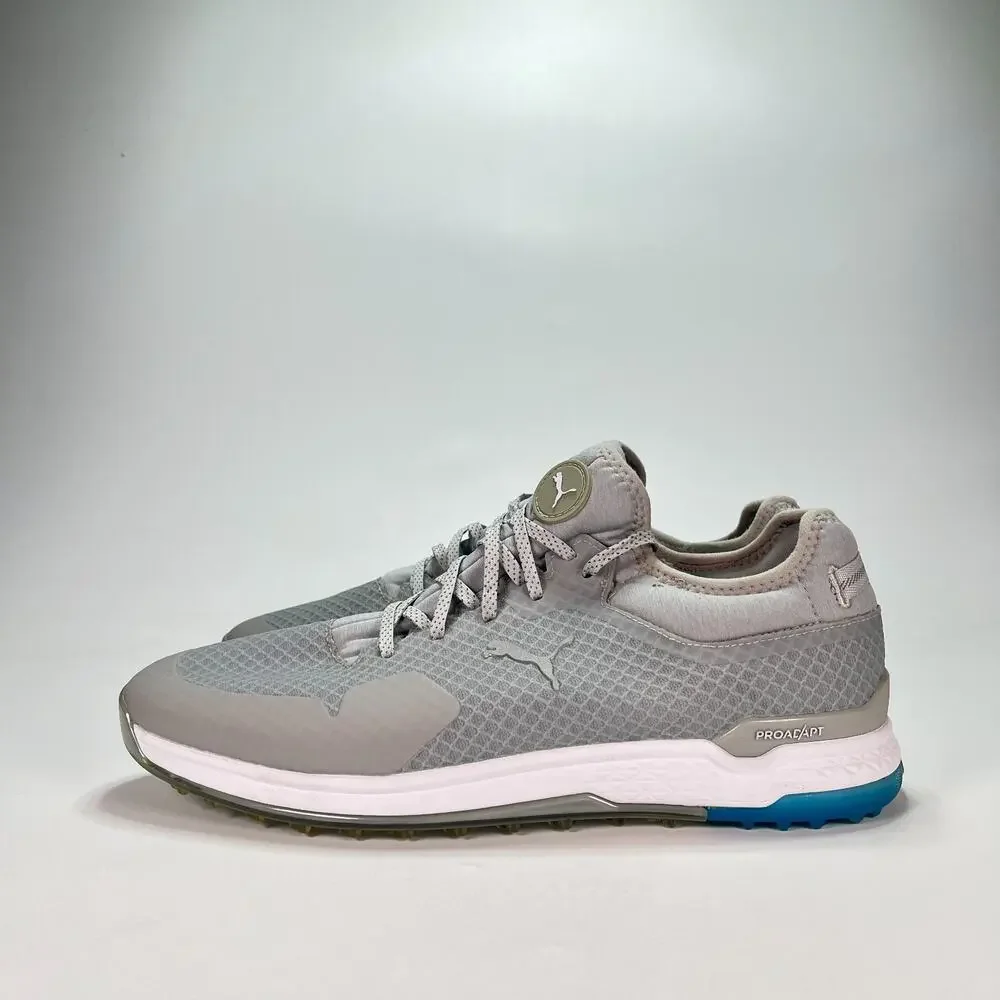 PUMA Proadapt Alphacat Gray Blue Spikeless Golf Shoes 376476-04 Men's Size 13